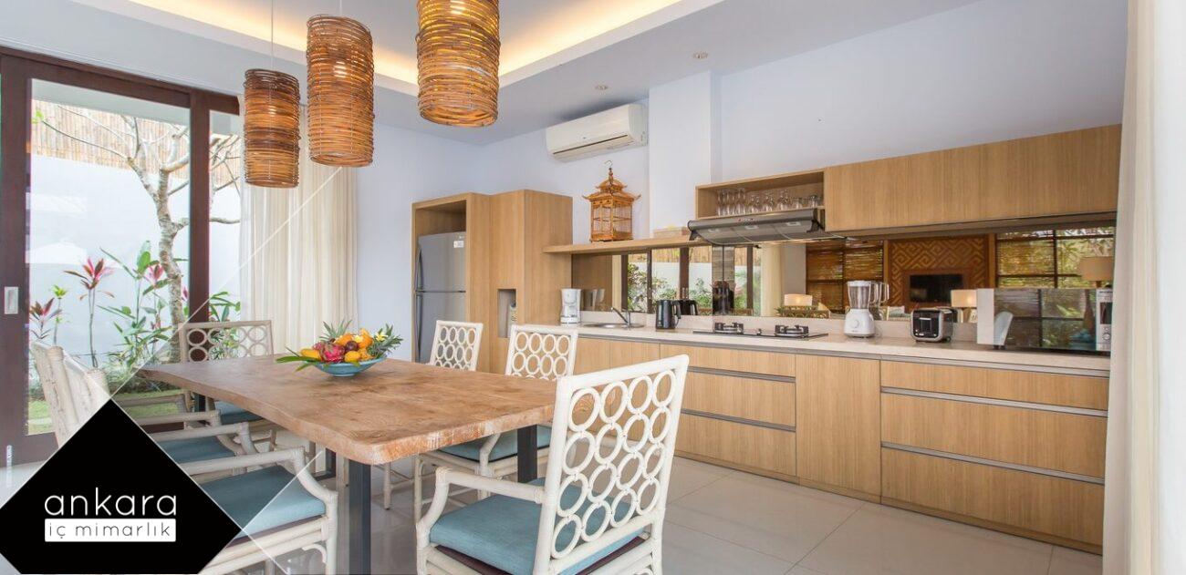 Villa mutfağında pratik ve estetik kullanım
