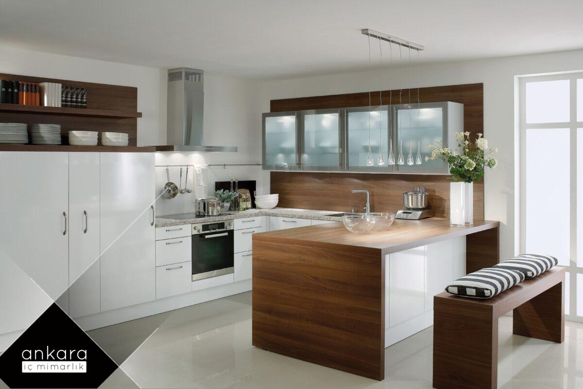 Villa mutfağında özel tasarım