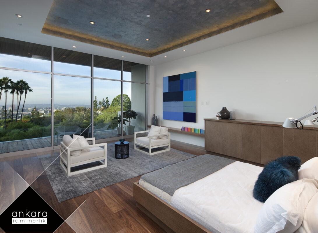 Villa yatak odası dekorasyonu ipuçları