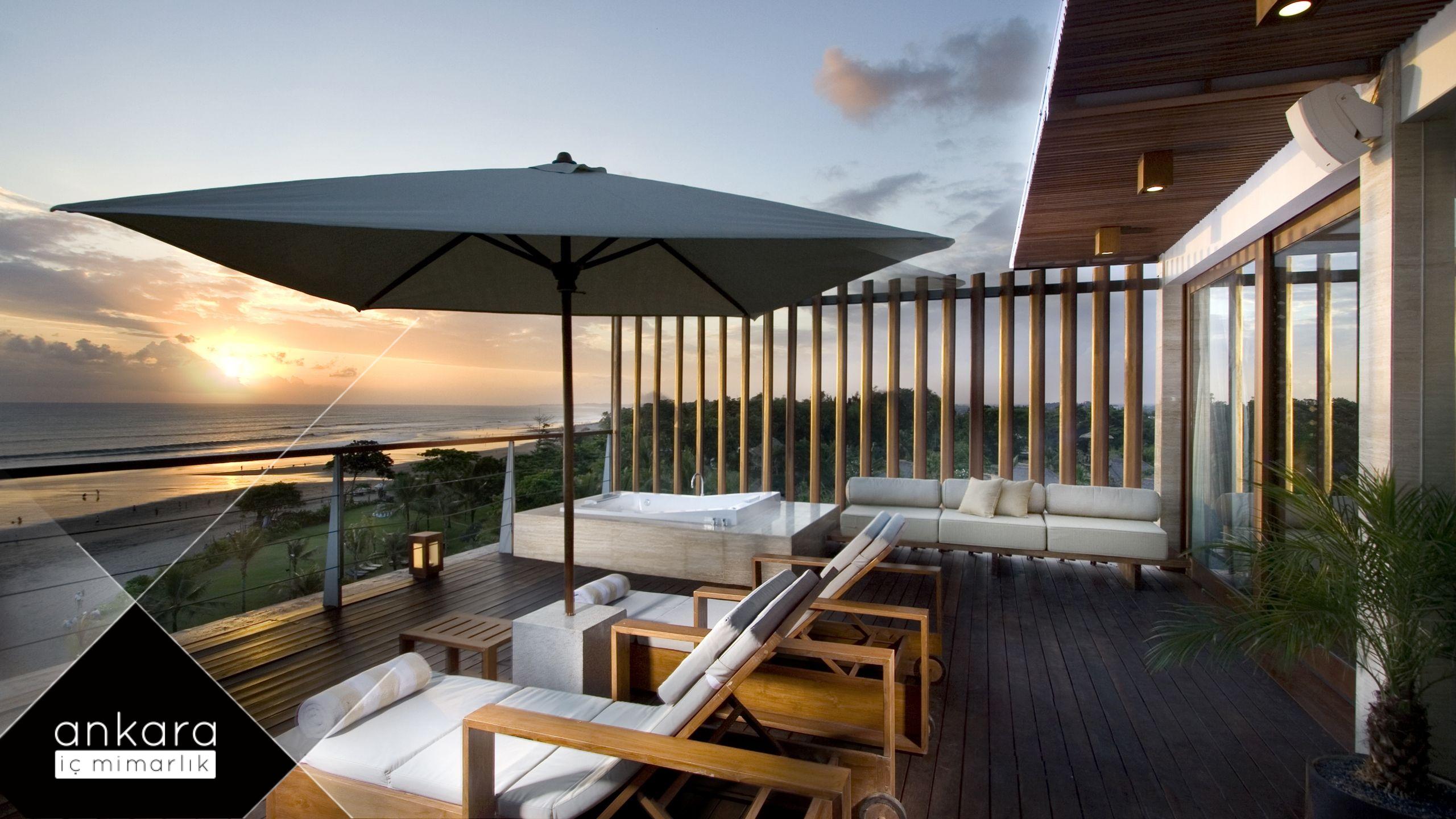 Villa Balkon ve Teras Dekorasyonunda Trendler