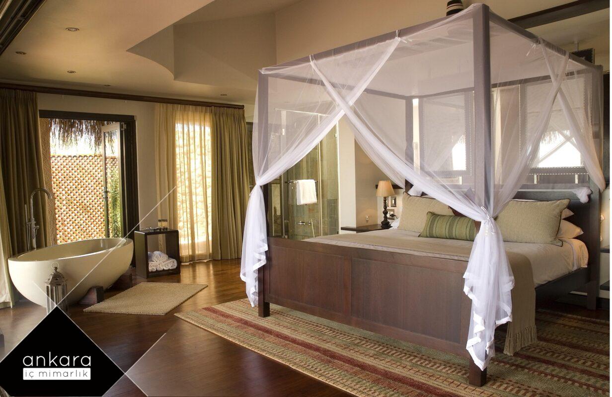 Villa yatak odası dekorasyonunda kendi tarzınızı yaratma 