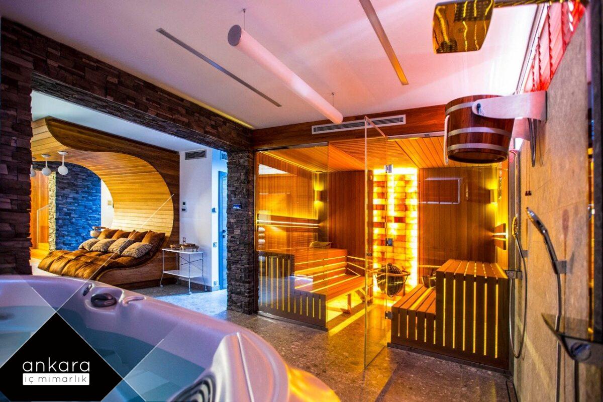 Villalarda sauna tasarımının ana ilkeleri