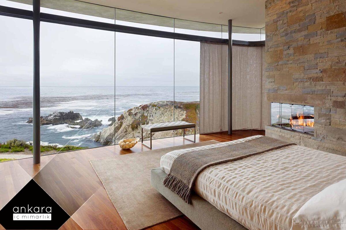 Villa yatak odası dekorasyonunda kendi tarzınızı yaratma