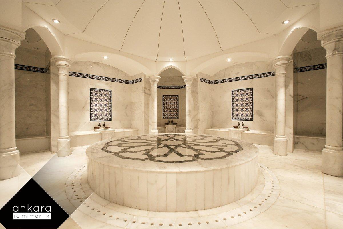 villalarda Türk hamamı tasarımında dengeli bir yaklaşım