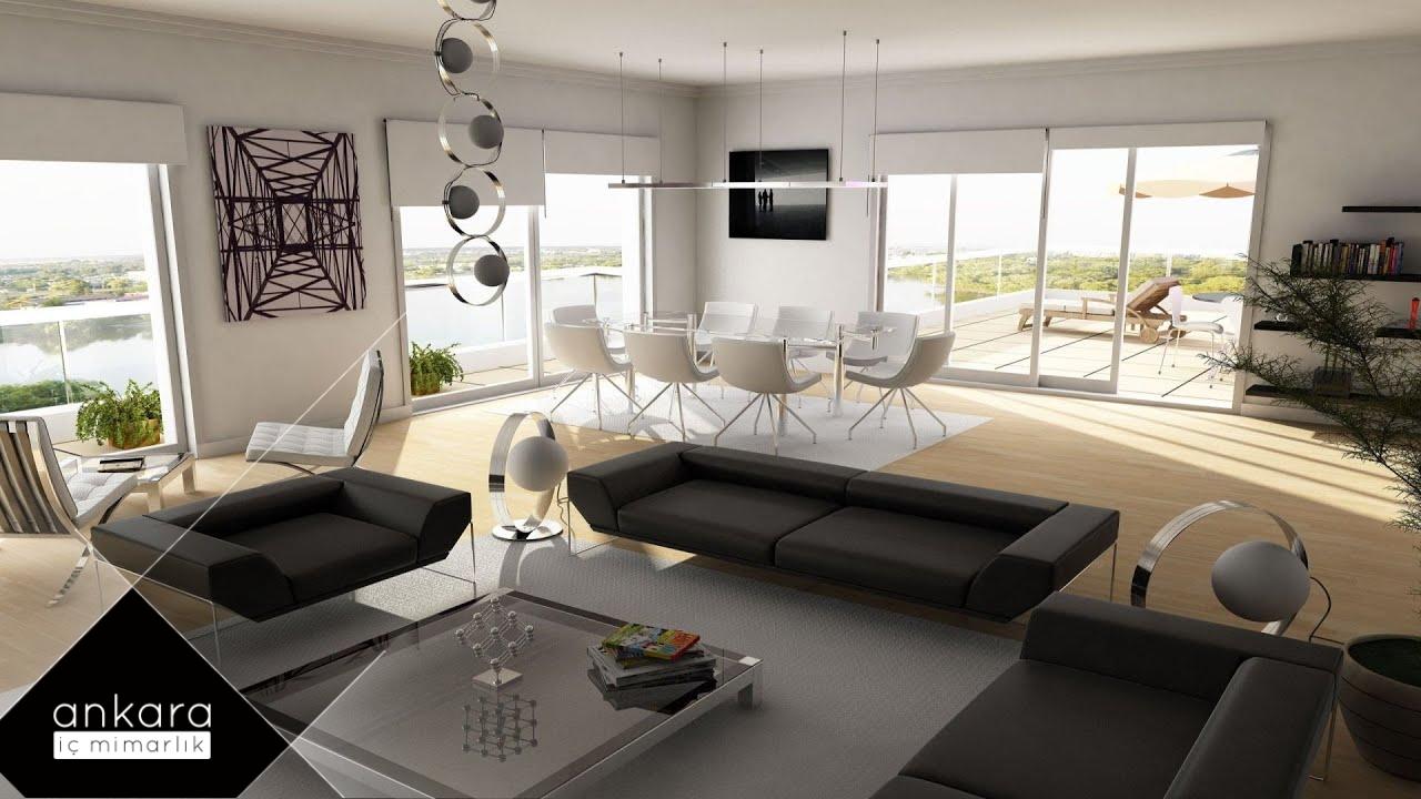 Modern Salon İç Mekan Tasarımları