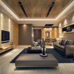 Çağdaş ve Şık Villa Salon İç Mekan Düzenlemeleri