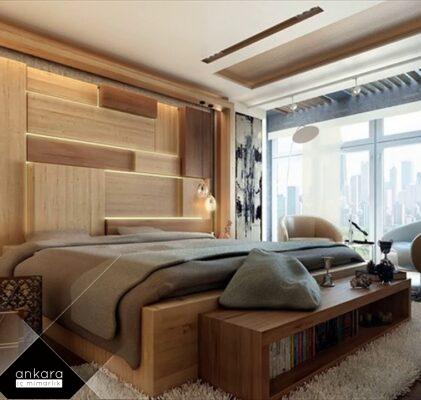 Ebeveyn Odası Yatak Başı Tasarımı